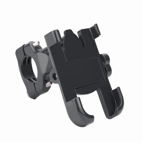 Freego Smartphone Adjustable Holder, angled view with handlebar clamp