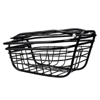 Freego DIY Front Basket, black wire basket, side view