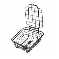 Freego DIY Front Basket with hinged wire lid open