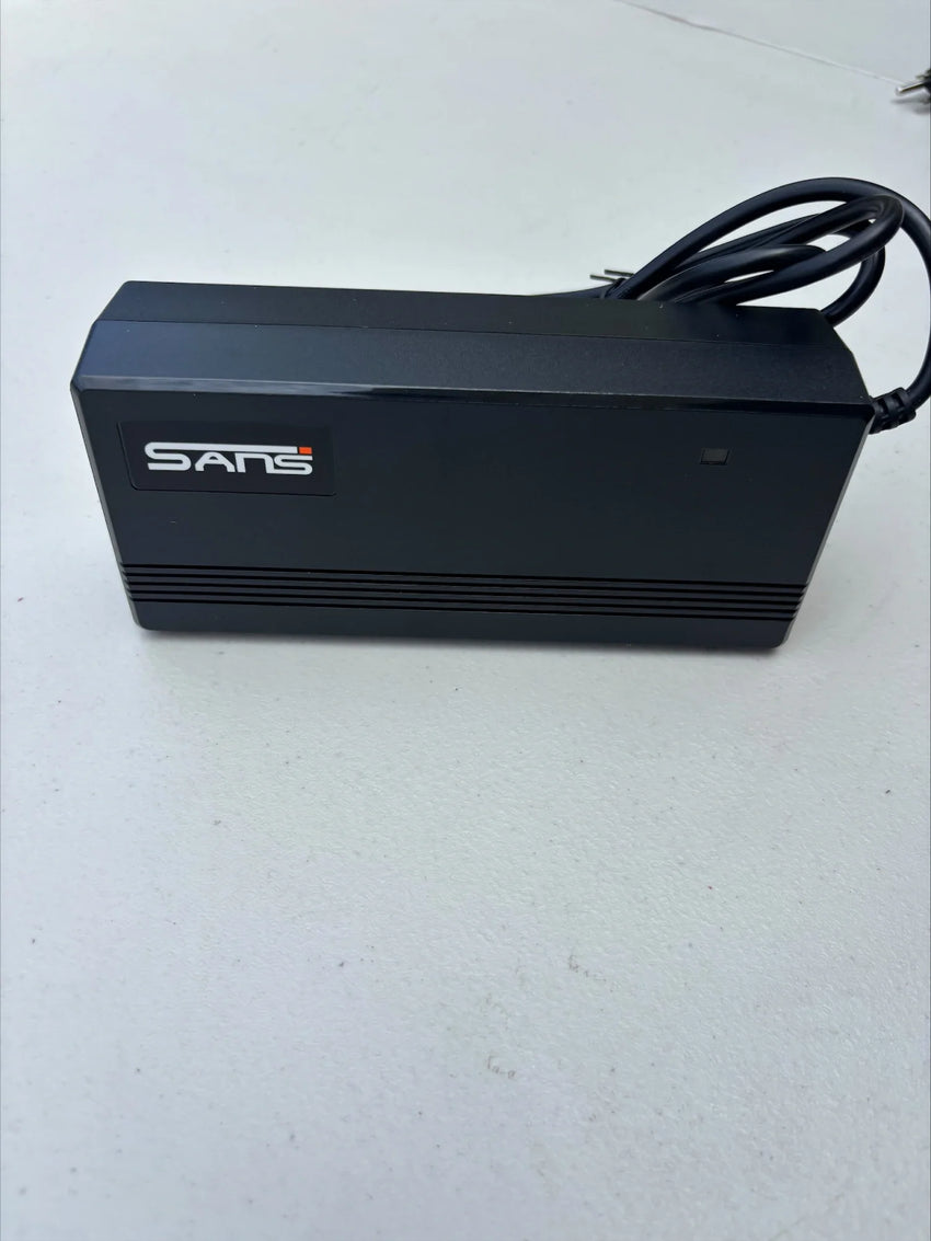 GhostCat Charger 52V F3 Series, black charger body, angled view