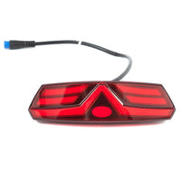 Freego Electric Bike Taillight, red LED bar light, rear view with connectors