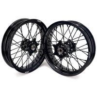KKE 3.5*17'' & 4.25*17'' Supermoto Wheels Rims Fit STARK VARG MX EX Electric Dirt Bike All Black