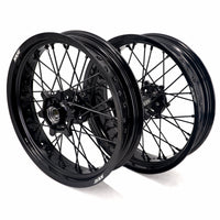 KKE 3.5*17'' & 4.25*17'' Supermoto Wheels Rims Fit STARK VARG MX EX Electric Dirt Bike All Black