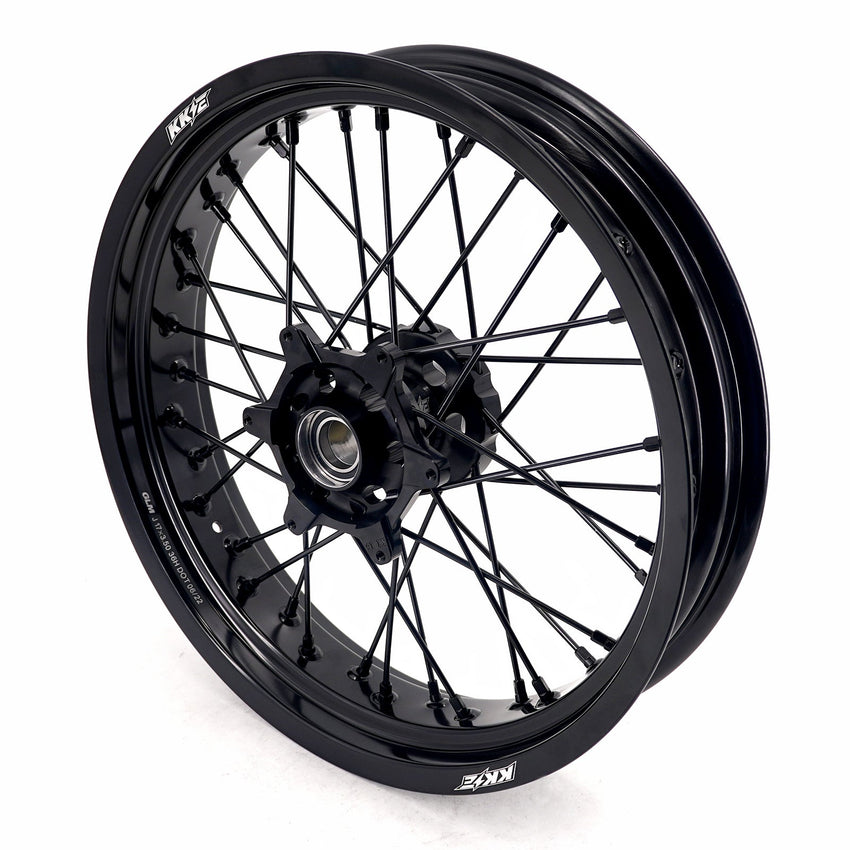 KKE 3.5*17'' & 4.25*17'' Supermoto Wheels Rims Fit STARK VARG MX EX Electric Dirt Bike All Black