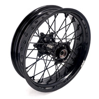 KKE 3.5*17'' & 4.25*17'' Supermoto Wheels Rims Fit STARK VARG MX EX Electric Dirt Bike All Black
