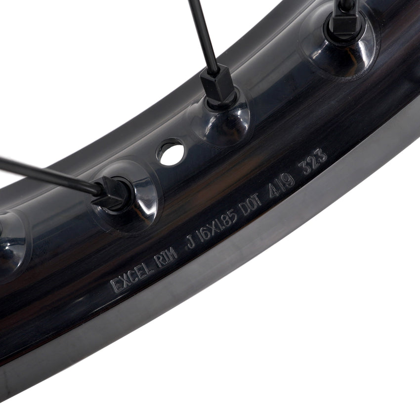 KKE 19" 16" Spoke Alloy Wheels Fit Talaria Sting MX3 / R MX4 Electric E-bike Black Takasago EXCEL Rims