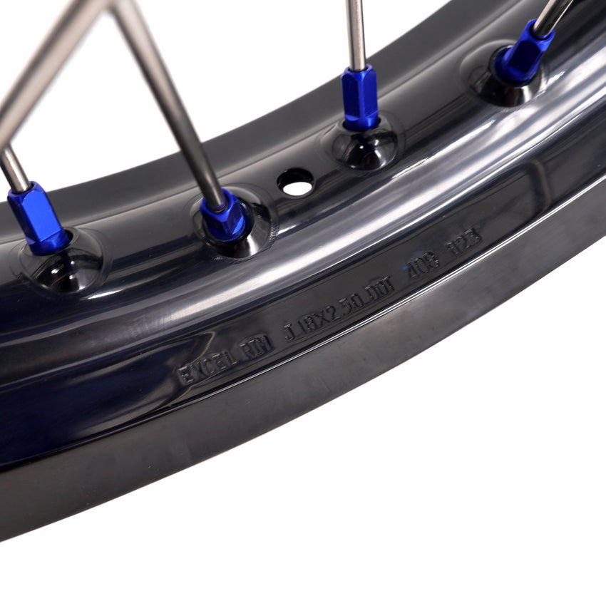 KKE 1.85*21 & 2.5*18 Motorcycle Tubed Spoke Wheels With Takasago EXCEL Rims Fit Yamaha Tenere 700 2019-2025