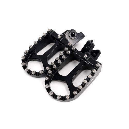 KKE Footpegs Billet Foot Rest For Rawrr Mantis, Mantis X, Red and Black (Collective)