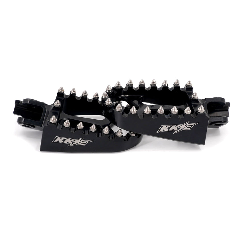 KKE Footpegs Billet Foot Rest For Rawrr Mantis, Mantis X, Red and Black