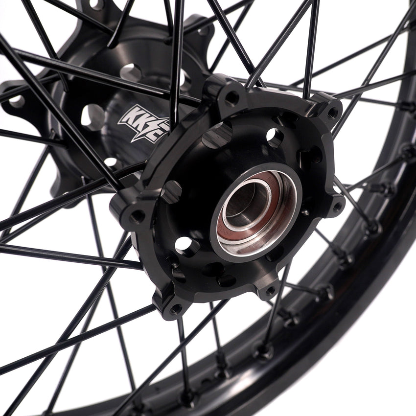 KKE Enduro 1.6*21" & 2.15*18" CNC Hub Electric Dirtbike Alloy Wheels Rims Fit STARK VARG All Black