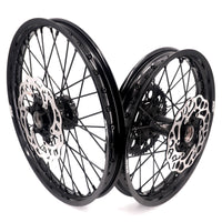 KKE Enduro 1.6*21" & 2.15*18" CNC Hub Electric Dirtbike Alloy Wheels Rims Fit STARK VARG All Black
