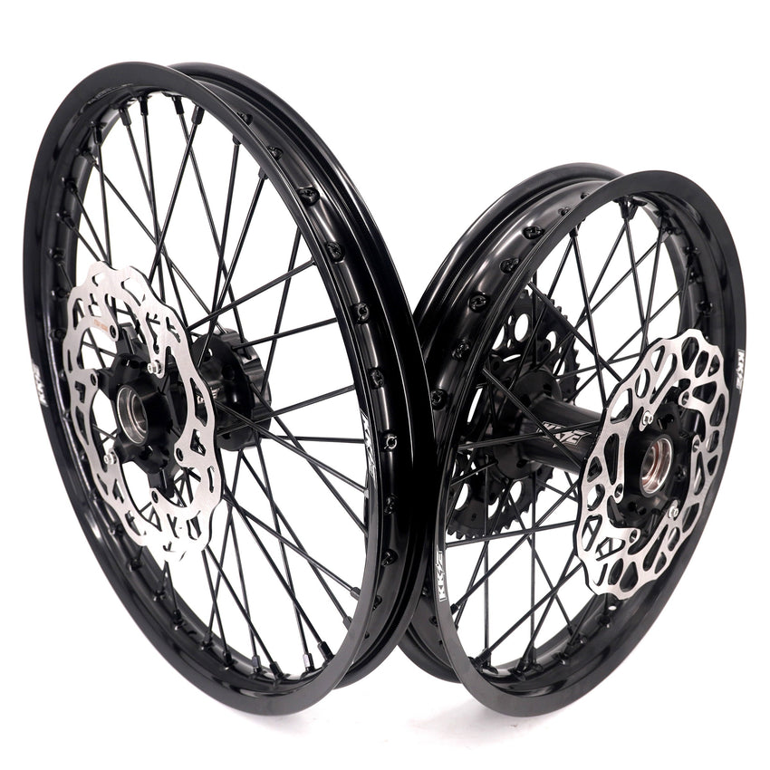 KKE Enduro 1.6*21" & 2.15*18" CNC Hub Electric Dirtbike Alloy Wheels Rims Fit STARK VARG All Black