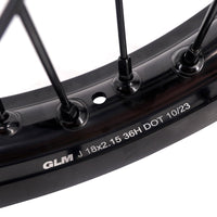 KKE Enduro 1.6*21" & 2.15*18" CNC Hub Electric Dirtbike Alloy Wheels Rims Fit STARK VARG All Black