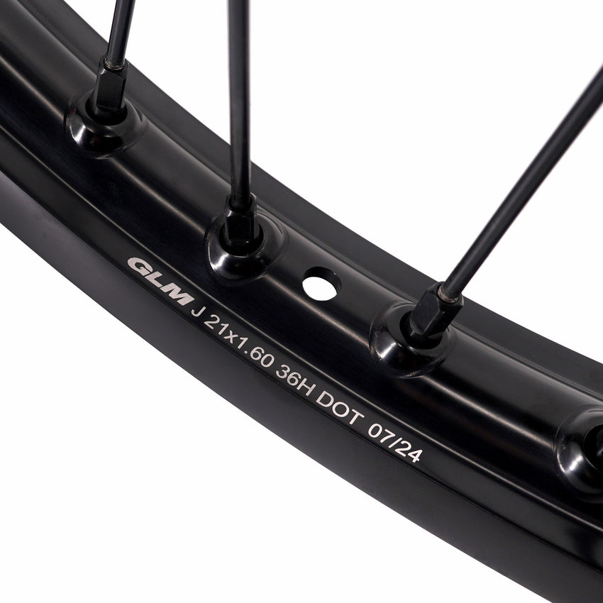 KKE Enduro 1.6*21" & 2.15*18" CNC Hub Electric Dirtbike Alloy Wheels Rims Fit STARK VARG All Black