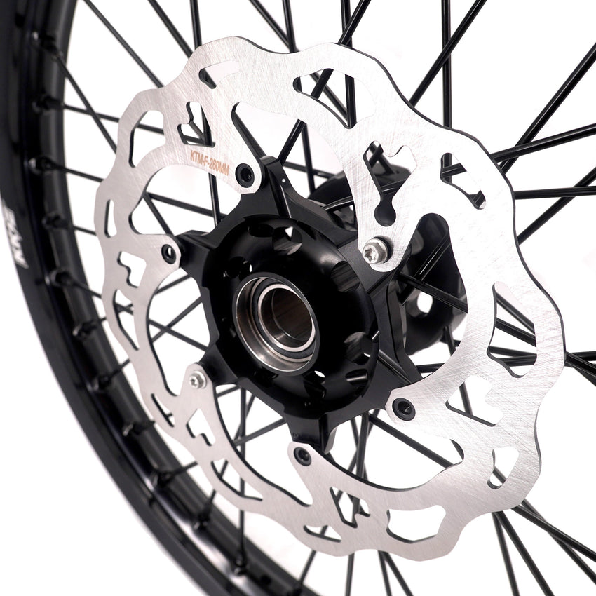 KKE Enduro 1.6*21" & 2.15*18" CNC Hub Electric Dirtbike Alloy Wheels Rims Fit STARK VARG All Black