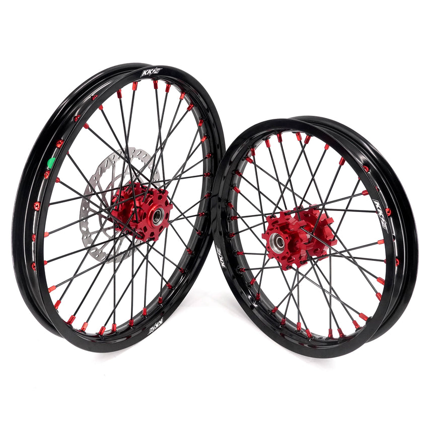 US Stock KKE 1.6*19" & 1.85*16" New Style E-bike Wheels Rim For SurRon Light Bee-X 2019-2025 Red Nipples