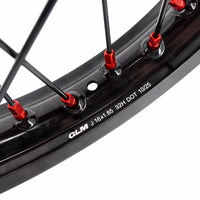 US Stock KKE 1.6*19" & 1.85*16" New Style E-bike Wheels Rim For SurRon Light Bee-X 2019-2025 Red Nipples