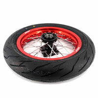 KKE 1.85*12’‘ & 2.15*12’‘ E-Bike Mini Wheels Kit with Tires Fit For Rawrr Mantis X 2024-2025 Red Rims