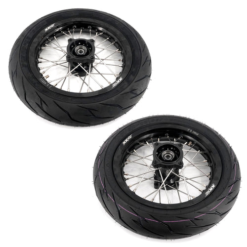 KKE 1.85*12'' & 2.15*12'' E-Bike Mini Wheels Kit with Tires Fit For Rawrr Mantis Mini 2024, Mini R/R17 2025-2026 Black