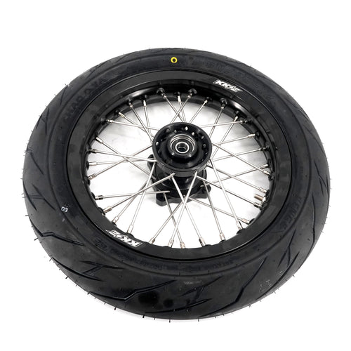 KKE 1.85*12'' & 2.15*12'' E-Bike Mini Wheels Kit with Tires Fit For Rawrr Mantis Mini 2024, Mini R/R17 2025-2026 Black