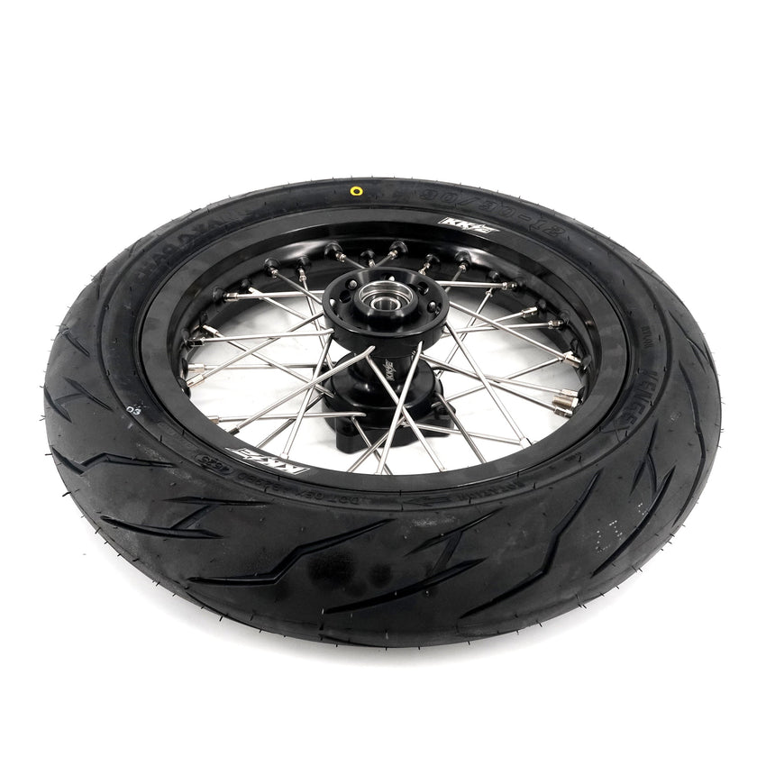 KKE 1.85*12’‘ & 2.15*12’‘ E-Bike Mini Wheels Kit with Tires Fit For Rawrr Mantis X 2024-2025 Black