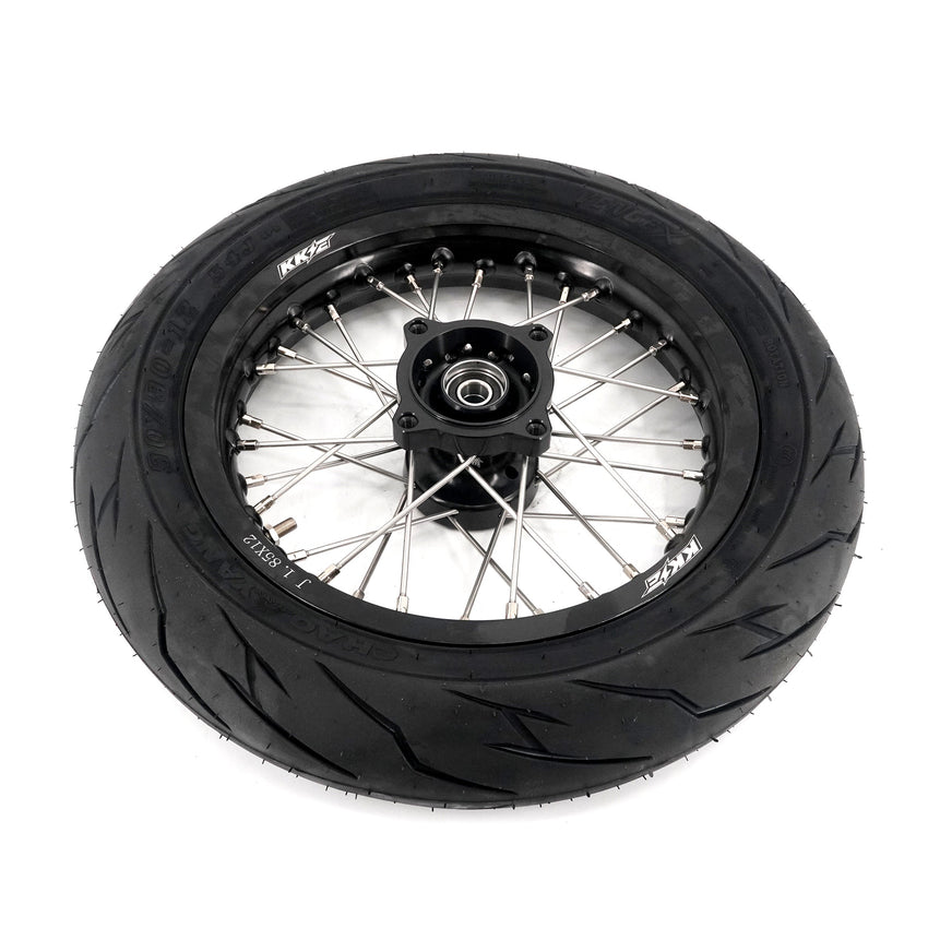 KKE 1.85*12’‘ & 2.15*12’‘ E-Bike Mini Wheels Kit with Tires Fit For Rawrr Mantis X 2024-2025 Black