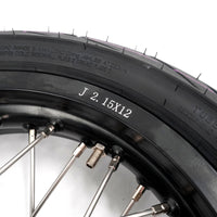 KKE 1.85*12’‘ & 2.15*12’‘ E-Bike Mini Wheels Kit with Tires Fit For Rawrr Mantis X 2024-2025 Black