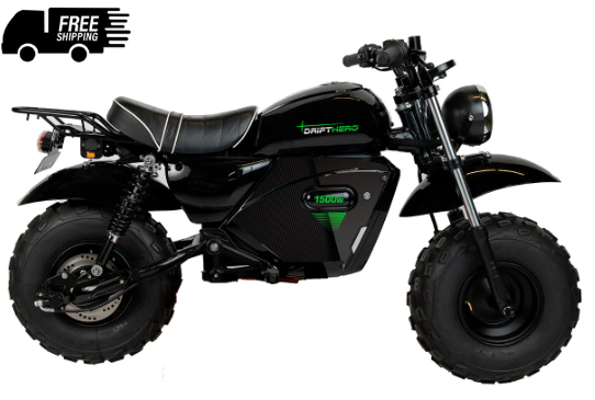 28 MPH scrambler style, hydraulic disc brakes, 220 lb capacity, BHive Moto Utah