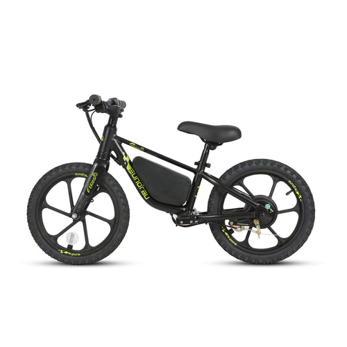 Eunorau EKIDS16 Obsidian balance bike, non-drive side view