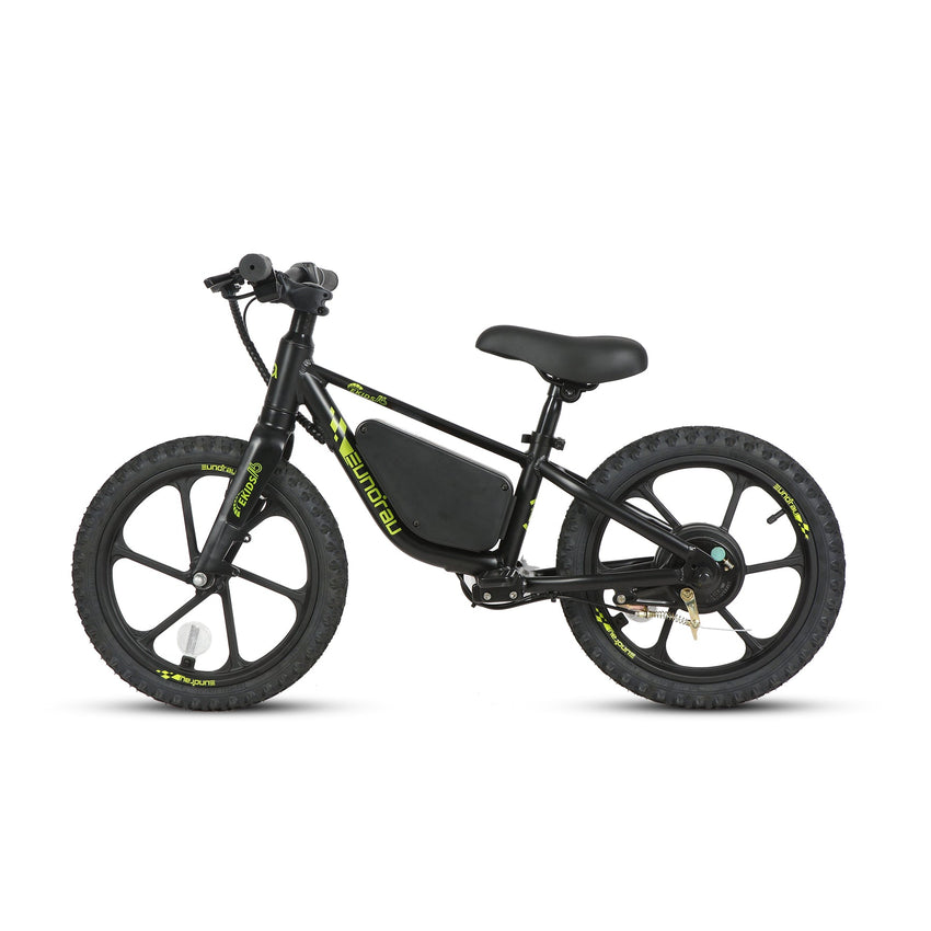 Eunorau EKIDS16 Obsidian balance bike, non-drive side view