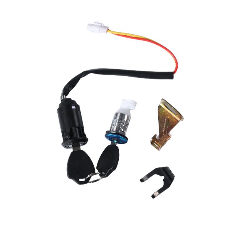 Valtinsu EM-5 ignition lock with two keys, wiring and seat lock parts