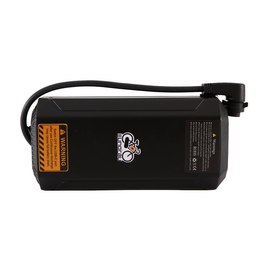 Eunorau 5Ah battery side profile with orange label