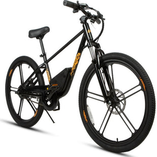 Eunorau EKids 24 kids ebike rear angle showing 24-inch wheel and lightweight frame