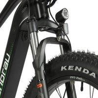 Eunorau FAT AWD 26x4 dual motor e-bike rear hub motor and fat tire close-up