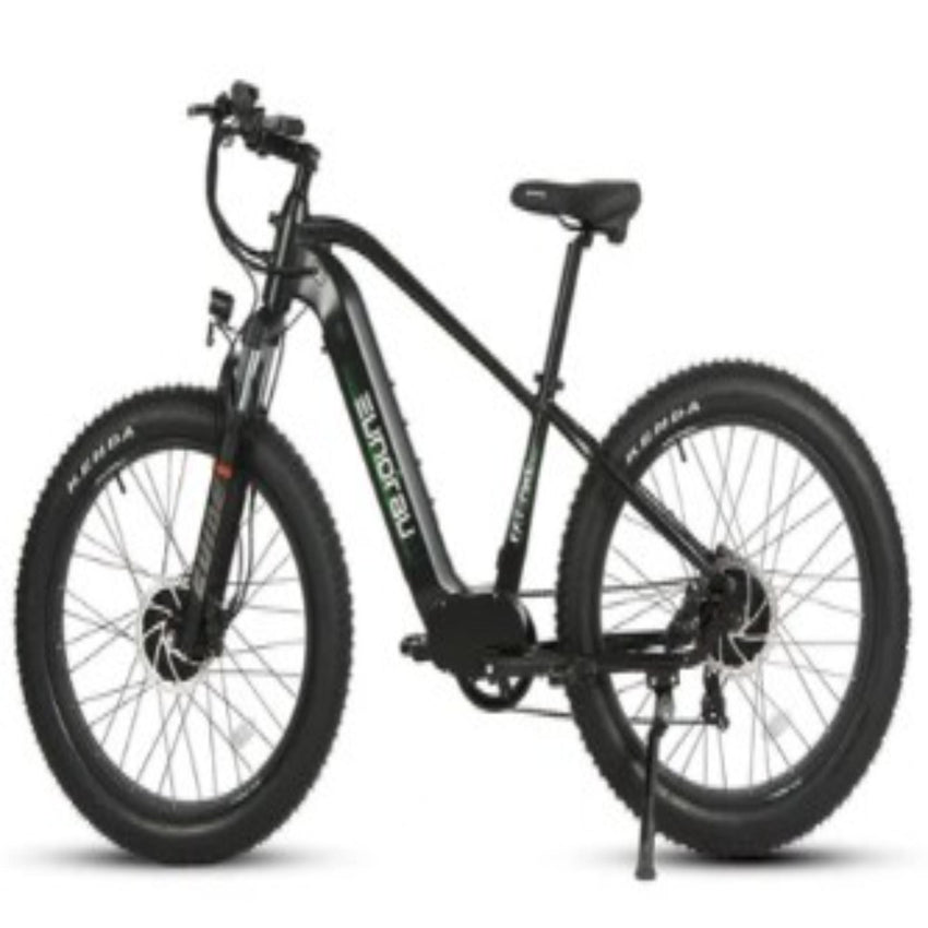 Eunorau FAT AWD Class II fat tire ebike cockpit and display detail