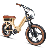 Eunorau Flash Lite ST Class II electric moped three-quarter front view – BHive Moto Shop Utah