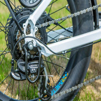 Eunorau Meta Foldable Class II electric bike rear rack and fender detail