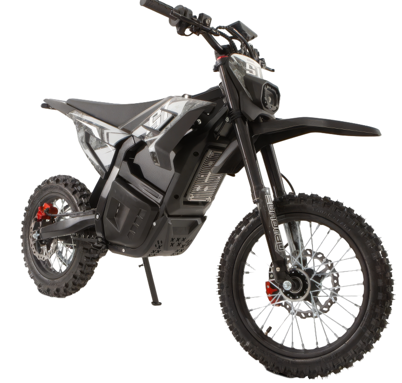 Eunorau S1 60V 4800W electric dirt bike three-quarter view – powerful emoto at BHive Moto Shop Utah