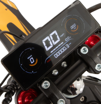 Eunorau S1 60V electric dirt bike three-quarter rear view – aggressive off-road stance