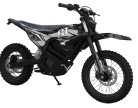 Eunorau S1 electric moto rear detail showing swingarm and rear suspension setup