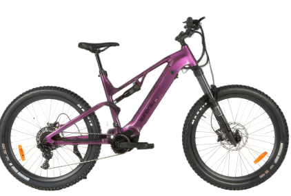 Eunorau Urus 2.0 full suspension e-bike rear shock and swingarm detail