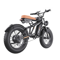Freego F1 Pro fat tire e-bike, rear left view showing hub motor