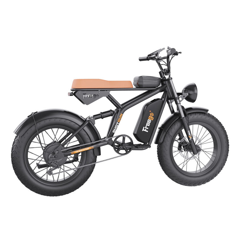 Freego F1 Pro fat tire e-bike, right side profile