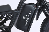 GhostCat F4X Hunter's Edition Full Bundle, close-up of the battery with GhostCat logo