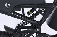 GhostCat F4X Hunter's Edition Full Bundle, close-up of the rear shock and controller area under the seat