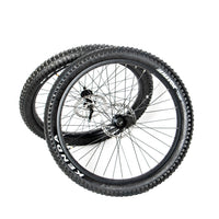 Eunorau 27.5 x 3 inch wheel set with Kenda tires
