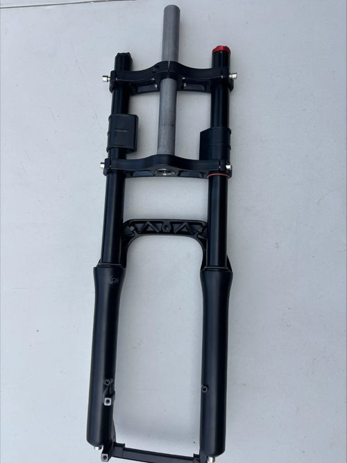 GhostCat Standard Fork F3/F3 Class 2, black fork with steerer tube, rear view