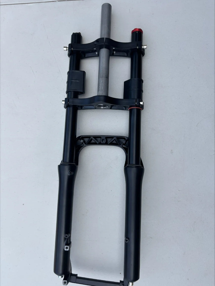 GhostCat Standard Fork F3/F3 Class 2, black fork with steerer tube, rear view