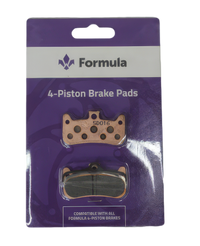 Formula 4-piston sintered brake pads – high-performance replacement pads for e-moto and electric dirt bikes, $43 at BHive Moto Shop