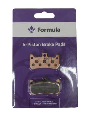 Formula 4-piston sintered brake pads – high-performance replacement pads for e-moto and electric dirt bikes, $43 at BHive Moto Shop